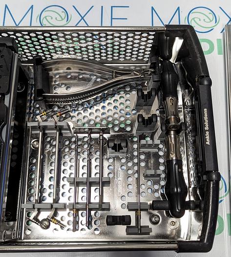 Used STRYKER ANKLE SOLUTIONS INSTRUMENTS, IMPLANTS AND SCREWS