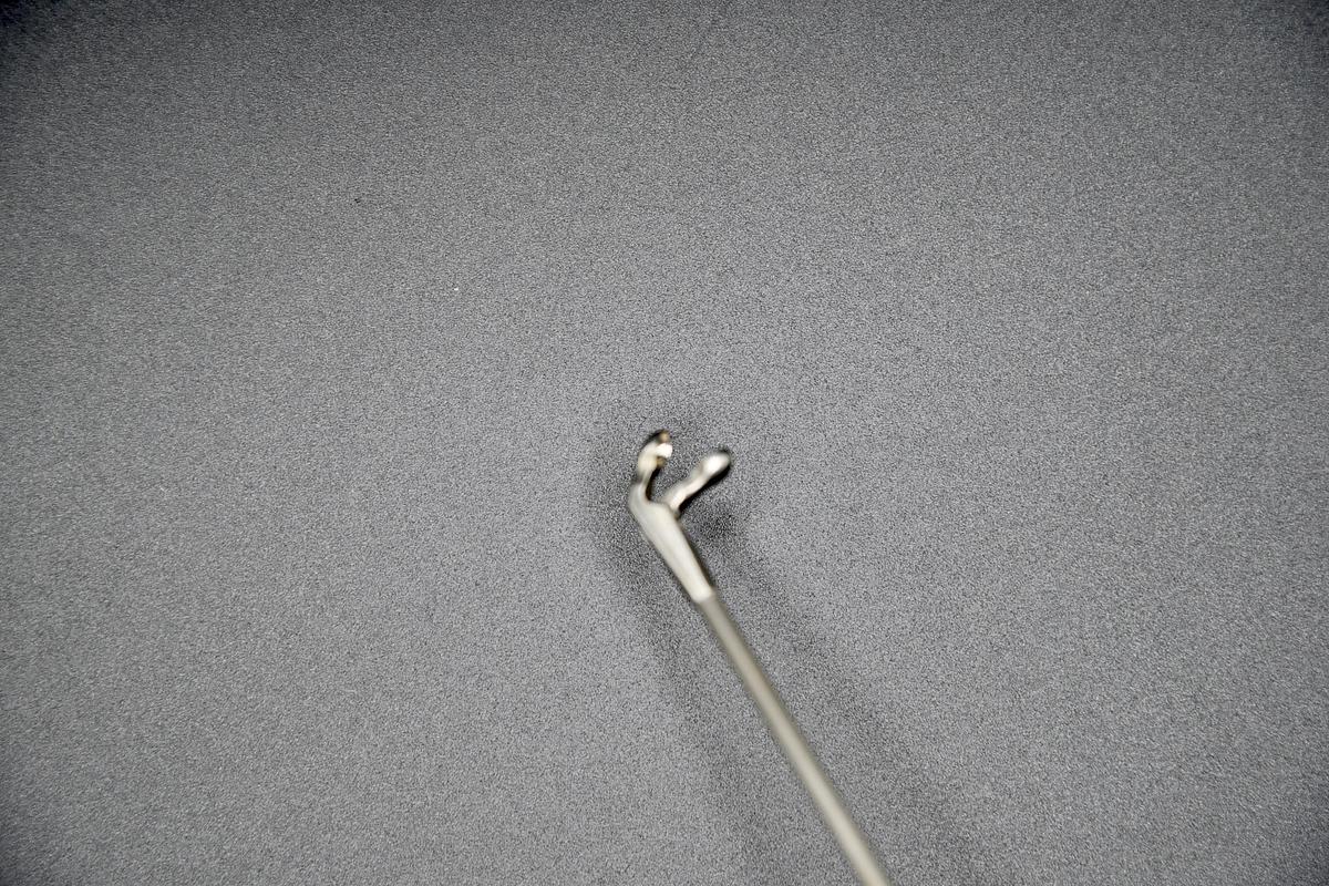 Used Karl Storz Forcep 8591U Spoon Forcep 4mm Cupped Jaw WL 23cm For ENT