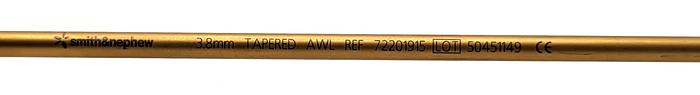 Used Smith & Nephew 3.8 mm Tapered Awl 72201915