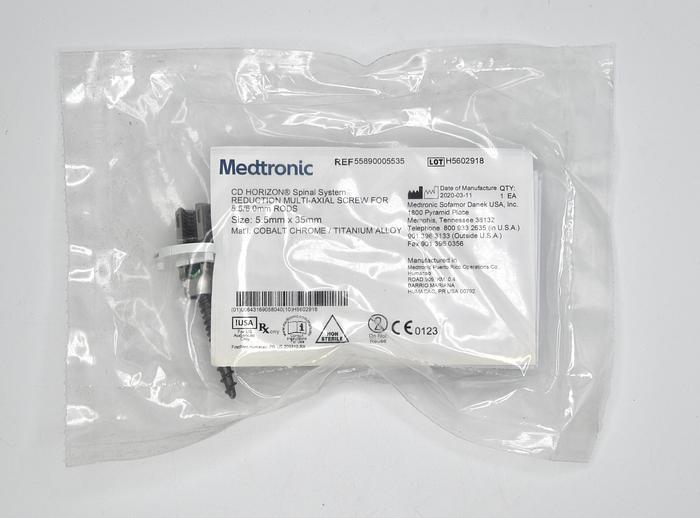 MEDTRONIC  5589005535 CD HORIZON SPINAL SYSTEM REDUCTION MULTI-AXIAL SCREW FOR 5.5/6.0MM RODS 5.5MM X 35MM