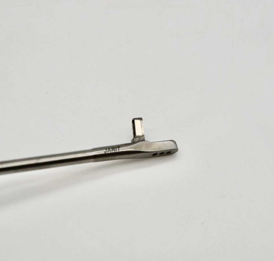 Used Jarit 475-234 Yeoman Biopsy Forcep, Rotating Shaft, Improved Handle, Straight, 16-1/4" 