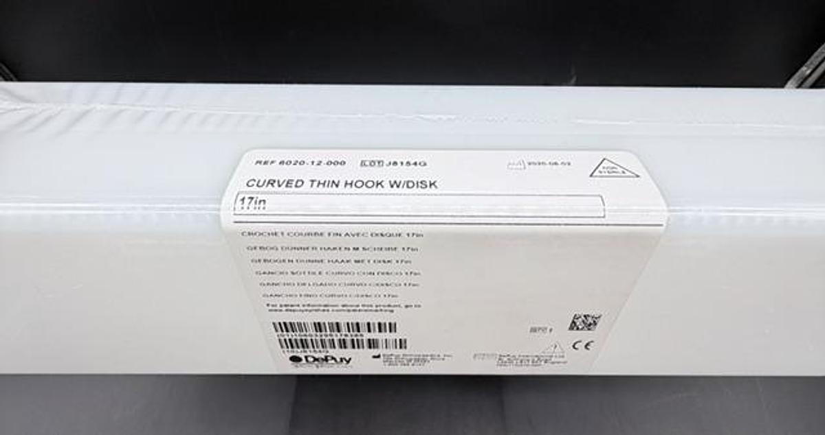 DEPUY (IRELAND) 6020-12-000 Curved Thin Hook w/Disk 17in