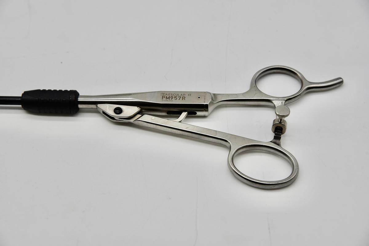 Used Aesculap PM957R Metal Axial ratchet handle Laparoscopic Thoracic & PM973R