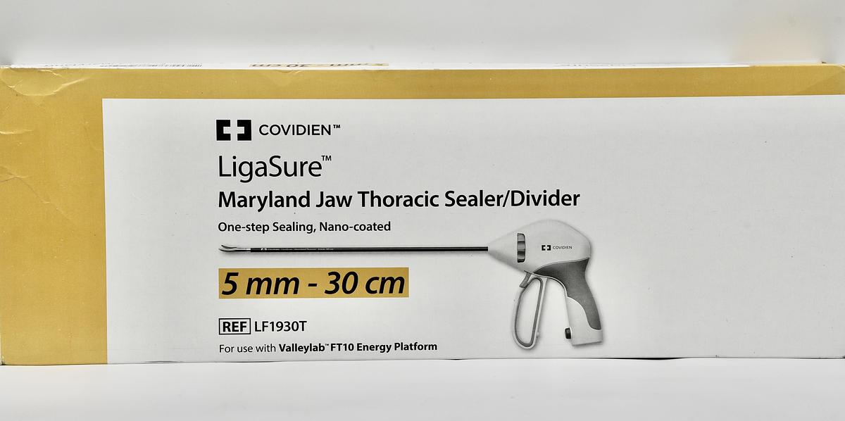 COVIDIEN LF1930T LIGASURE MARYLAND JAW THORACIC SEALER/DIVIDER ONE-STEP SEALING, NANO-COATED 5 MM - 30 CM