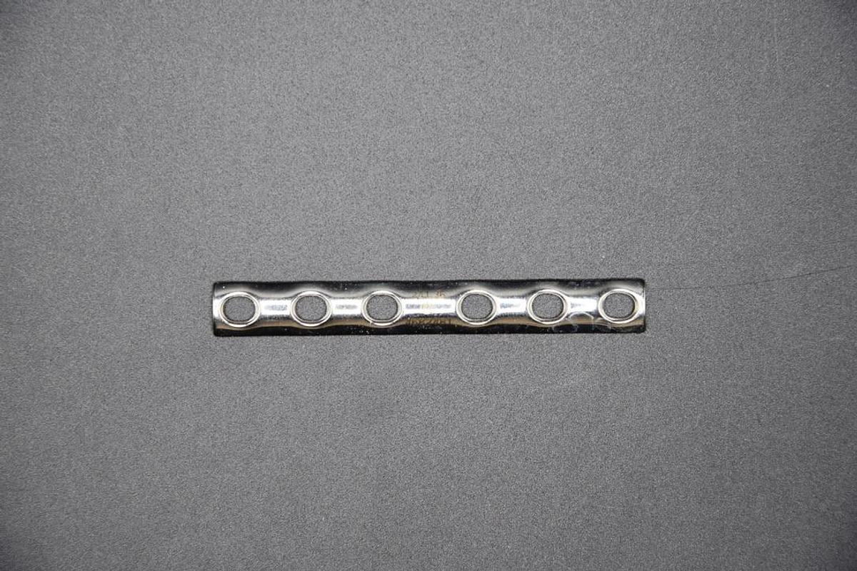 Used Synthes 3.5mm One-Third Tubular Plate 73 L x 9mm W 12mm dia. 6 Holes,  241.36