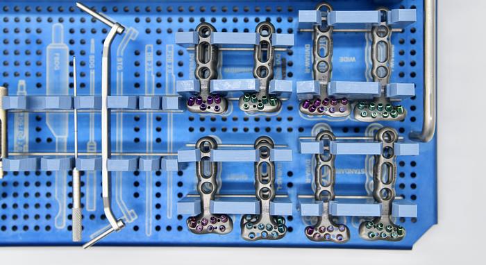 Used BIOMET Distal Radius System Orthopedic Hand Innovations Set (TOP TRAY ONLY)