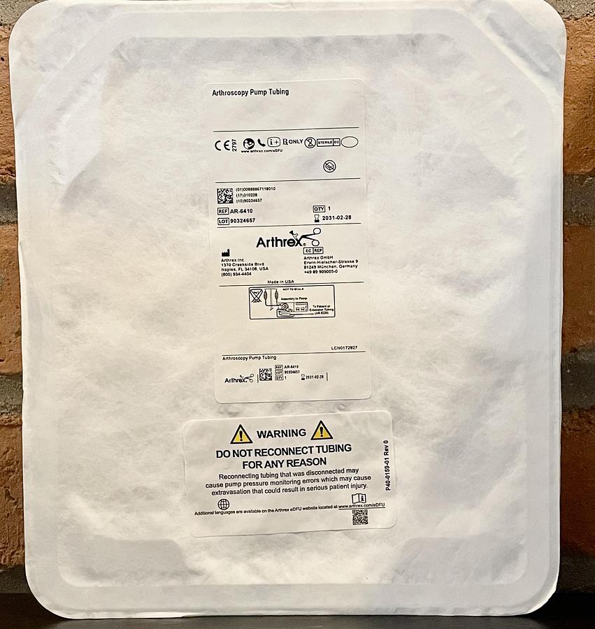 ARTHREX AR-6410 Main Pump Tubing Set