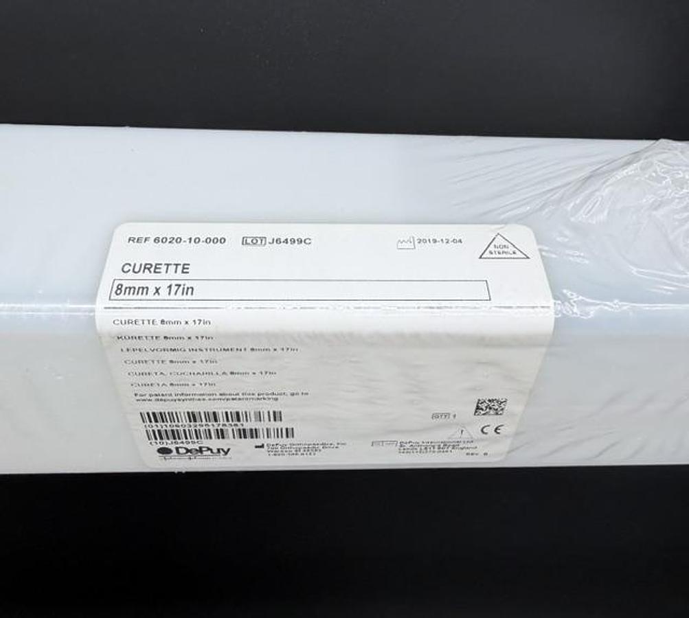 DEPUY (IRELAND) 6020-10-000 Bone Curette 8mm x 17in