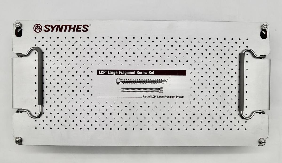 Used Synthes 115.403 LCP Locking Large Fragment Screw Set