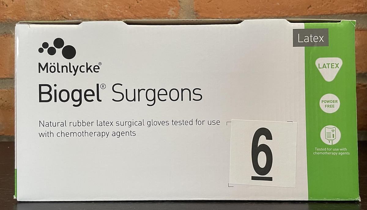 Mölnlycke 30460 Biogel Surgeons Gloves Size 6.0 - 50 Pairs