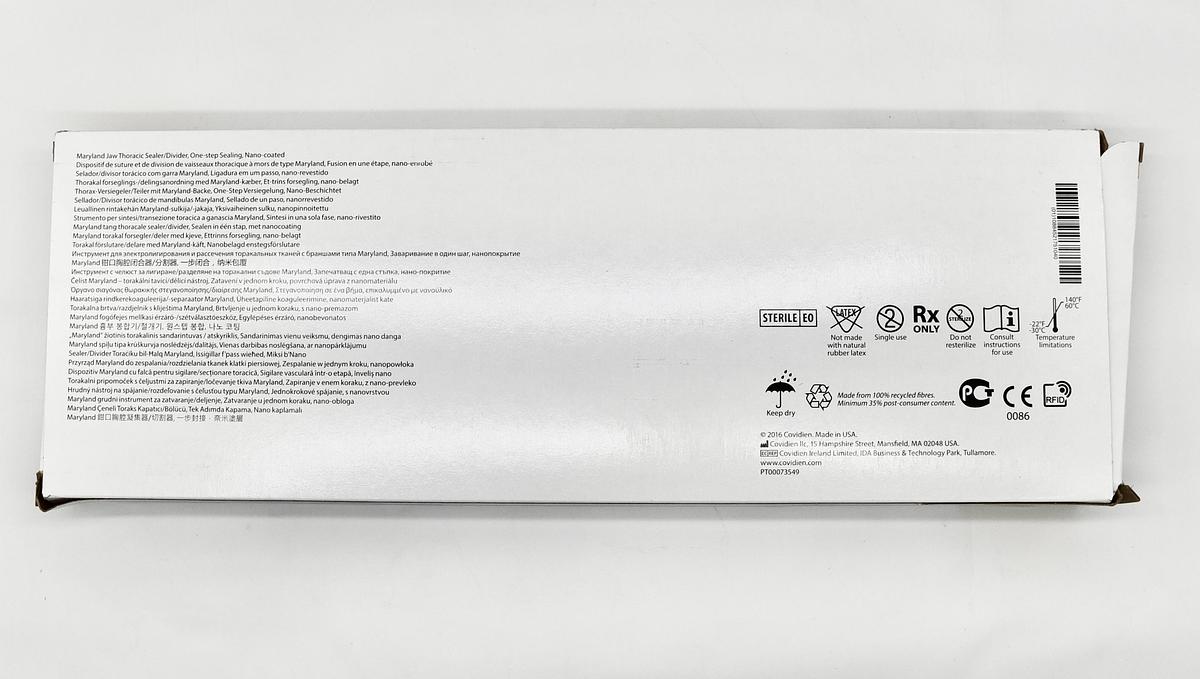 COVIDIEN LF1930T LIGASURE MARYLAND JAW THORACIC SEALER/DIVIDER ONE-STEP SEALING, NANO-COATED 5 MM - 30 CM