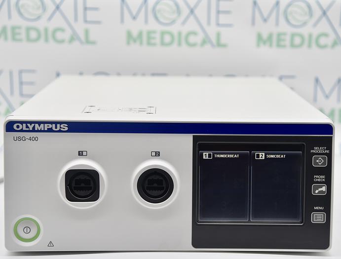 Used OLYMPUS USG-400 Ultrasonic Generator Surgical System Thunderbeat Platform 