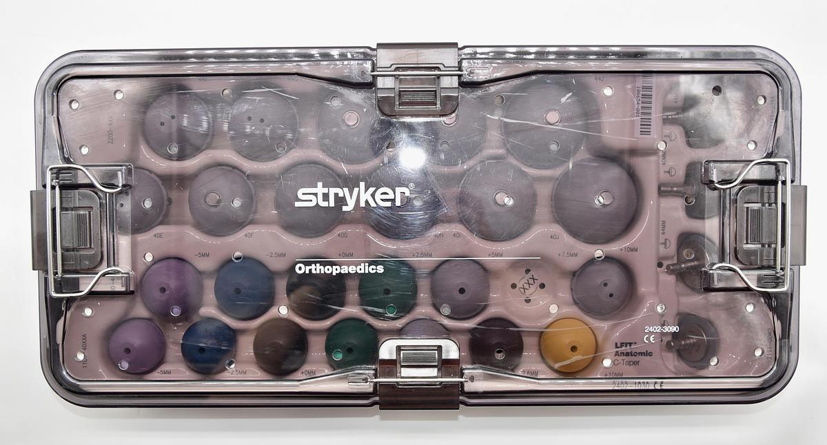 Used Stryker Trident Acetabular System LFIT ANATOMIC 2402-1030 C-Taper Instrument Set