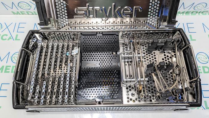 Used STRYKER ANKLE SOLUTIONS INSTRUMENTS, IMPLANTS AND SCREWS