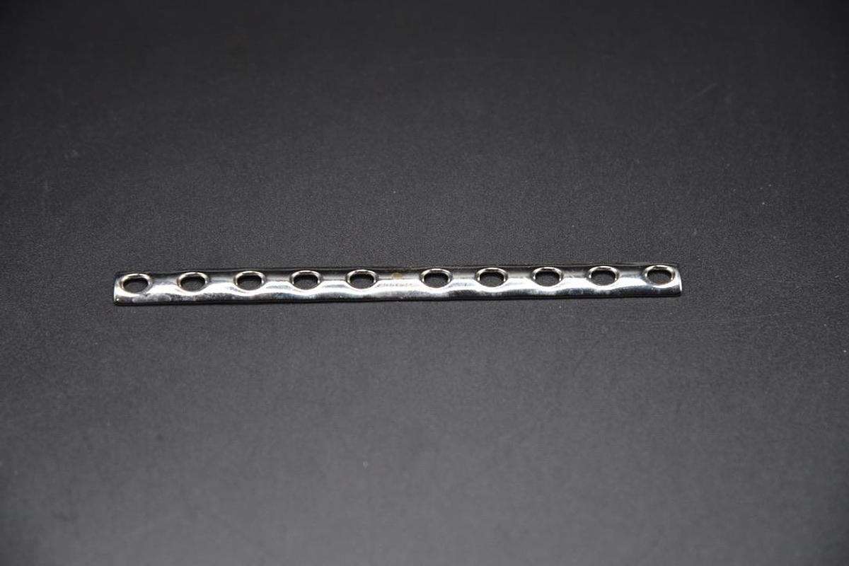 Used Synthes 241.40 One Third Tubular Plate with Collar 10 Holes/121mm