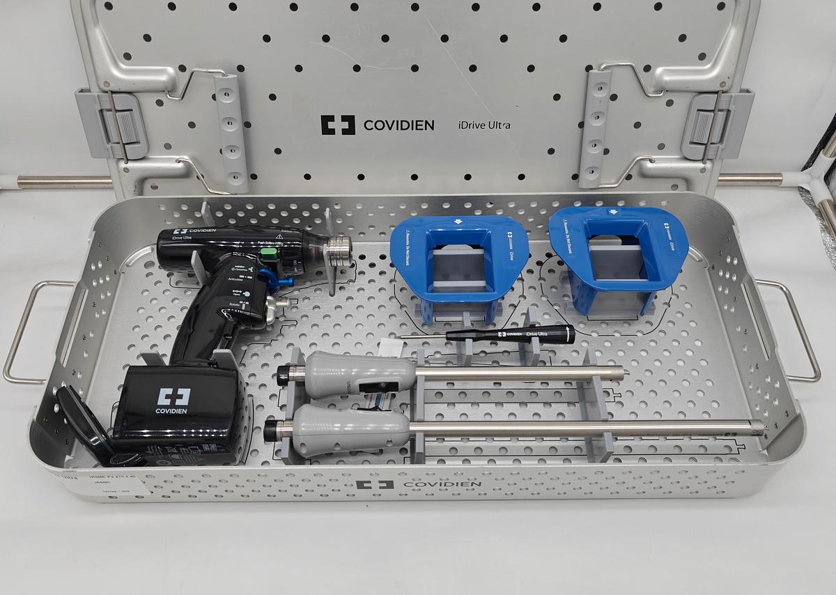 Used COVIDIEN IDrive Ultra w/Sterilization Tray + Accessories