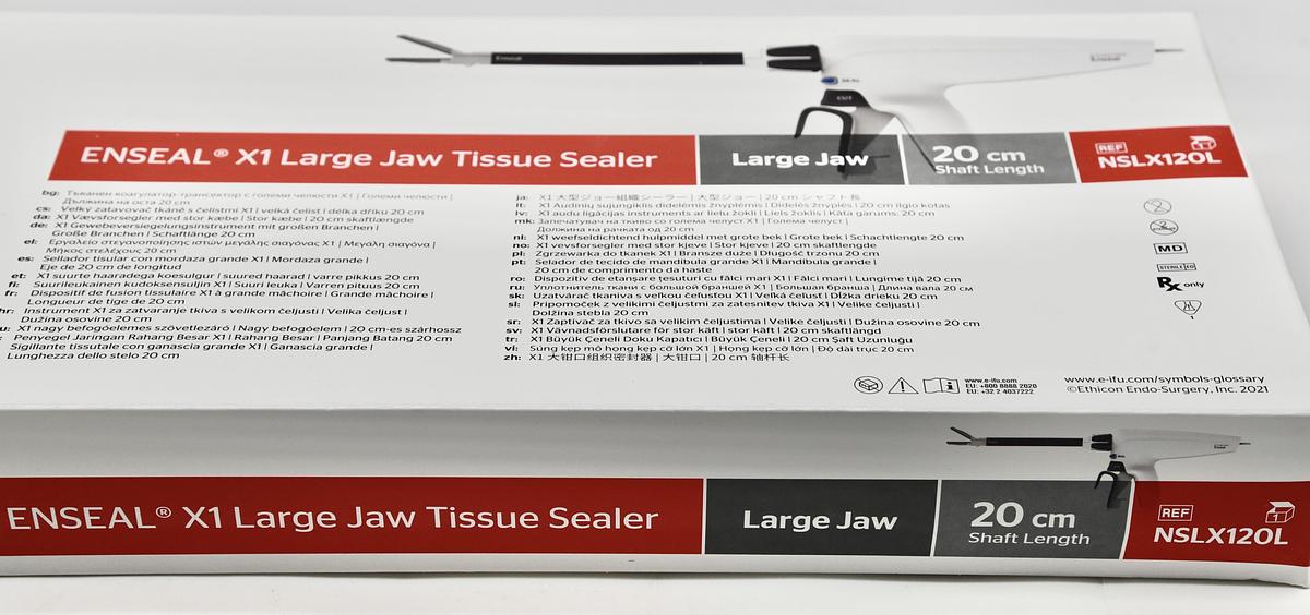 NSLX120L – Ethicon Enseal X1 Curved Tip Tissue Sealer Large Jaw 13.0mm X 20.0cm