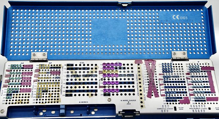 Used BIOMET Distal Radius System Orthopedic Hand Innovations Set (TOP TRAY ONLY)