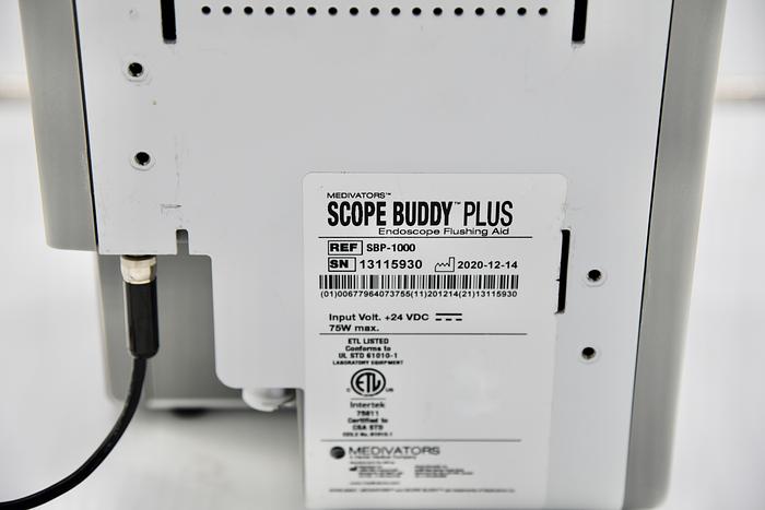 Used Medivators Scope Buddy Plus SBP-1000 Endoscope Flushing Aid w/ Power Supply