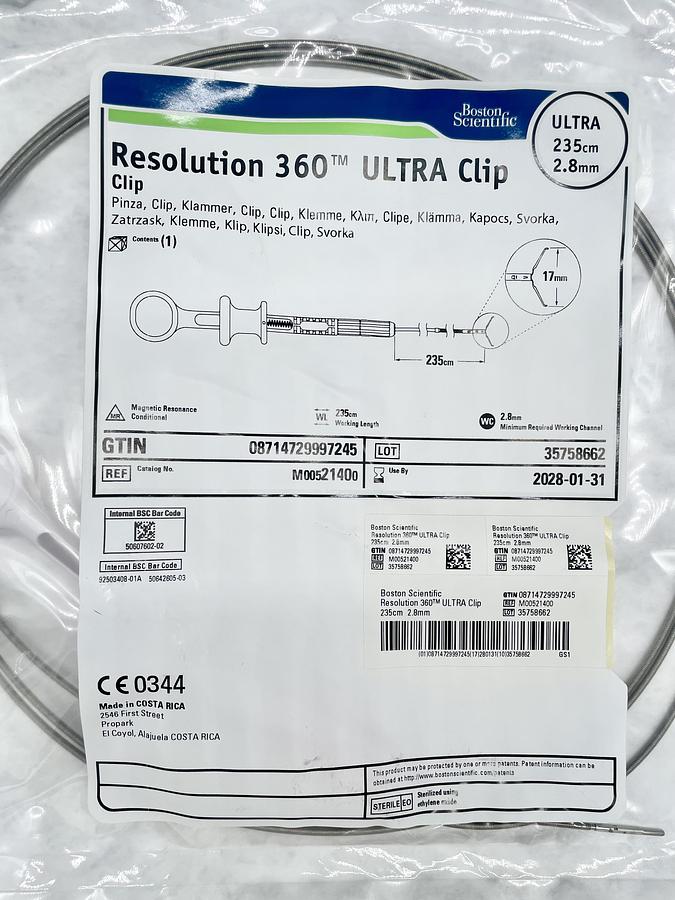 Boston Scientific M00521400 Resolution 360 ULTRA Clip 235cm x 2.8mm