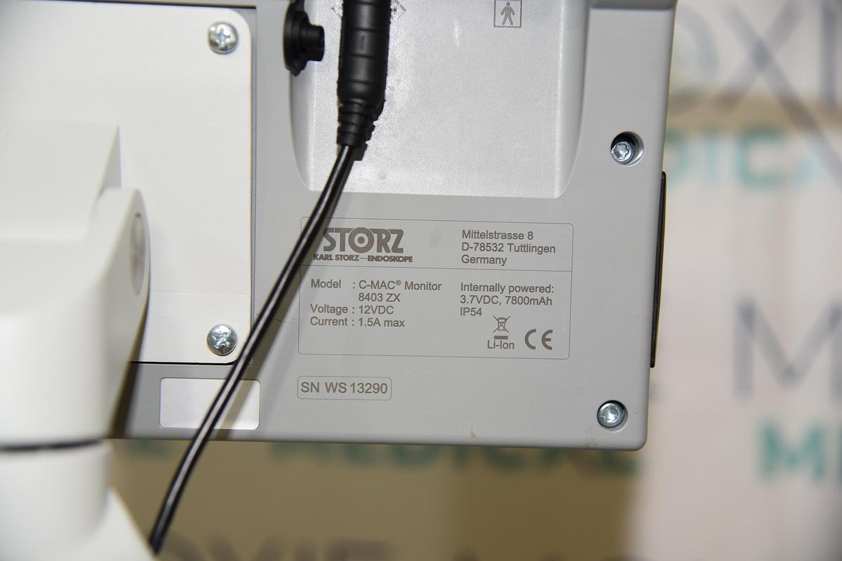 Refurbished KARL STORZ C-MAC 8403ZX Video Laryngoscope + 8402XS Imager
