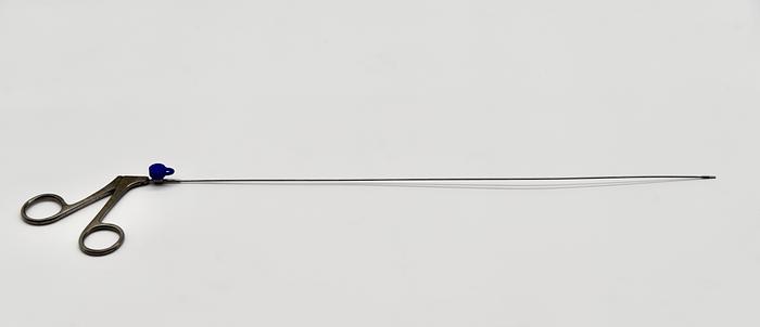 Used OLYMPUS A4826 Semi Rigid Straight Surgical Scissors 5fr. GERMANY