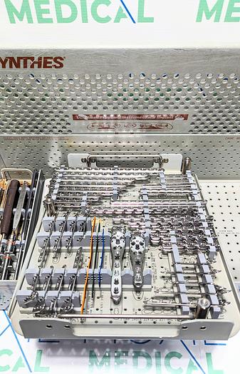 Used SYNTHES Locking Small Fragment LCP Instrument and Implant Set