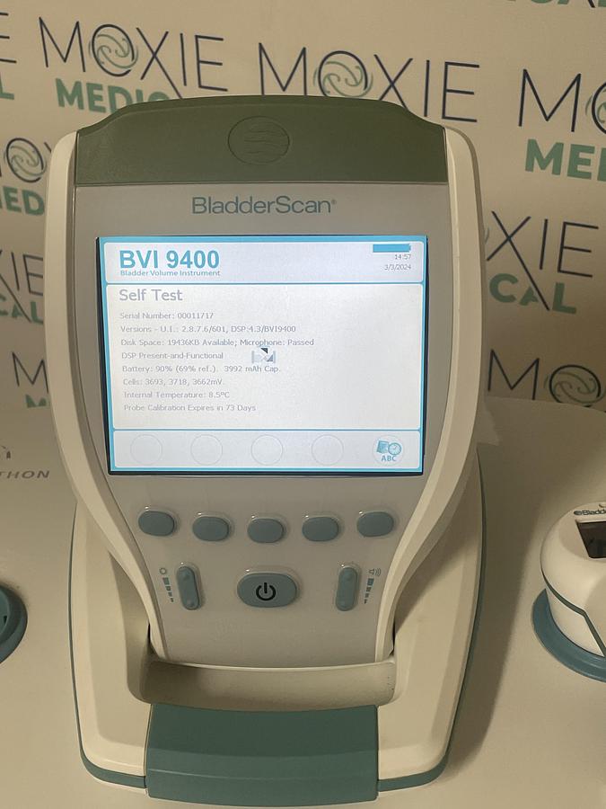 Used Verathon BVI9400 Portable 3D Ultrasound Bladder Scanner with Probe and Battery Charger 