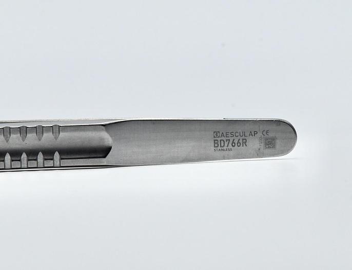Used V Mueller CH5895 DeBakey Vascular Tissue Forceps, Delicate 1.5mm Jaw, 7.75"
