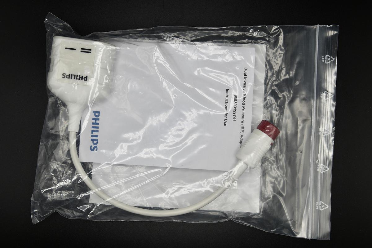 Philips 989803199741 Dual Invasive Blood Pressure IBP Adapter Cable, NEW