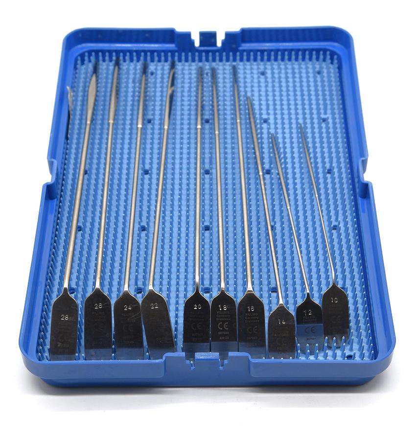 Used PILLING Pilling/Weck Teleflex Jackson Laryngeal Dilator Set T&A InstrumentTray ( SET OF 18 SIZE 10-44)
