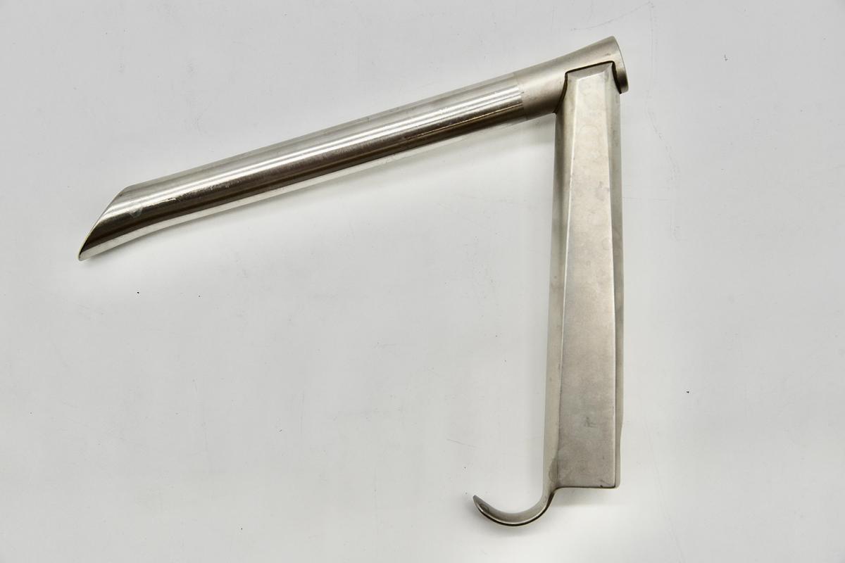 Used KARL STORZ 8580B SURGICAL ADULT SIZE HOLINGER ANTERIOR COMISSURE LARYNGOSCOPE