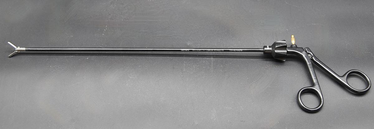 Used INTEGRA JARIT 625-105 Integra® Jarit® Grasping Forceps, 13-1/2", Roto-Cam, Double Action Insulated, 5mm
