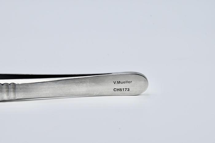 Used V MUELLER CH5173 Potts-Smith dressing forceps Fine, Serrated Tips