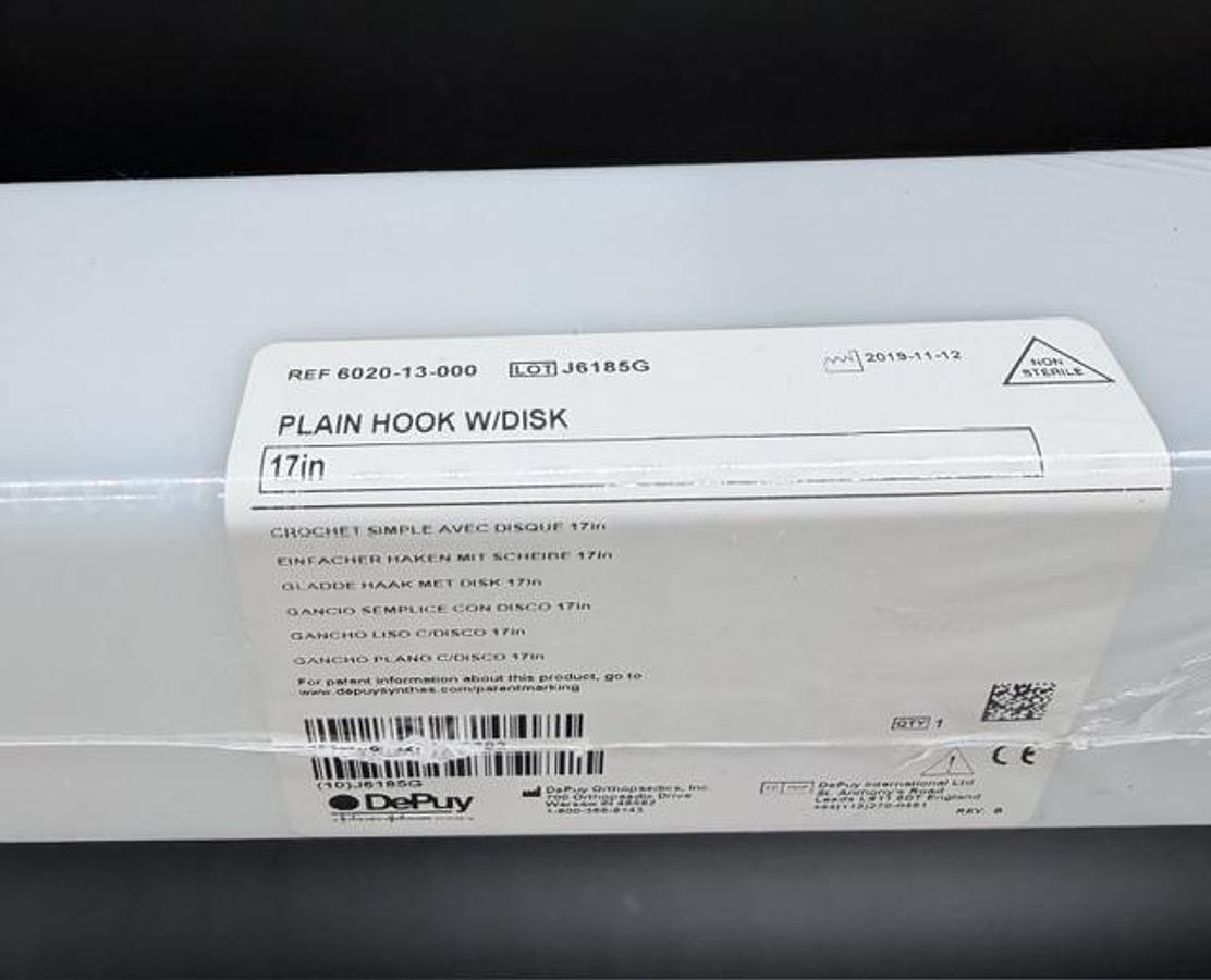 DEPUY (IRELAND) 6020-13-000 Plain Hook w/Disk 17in