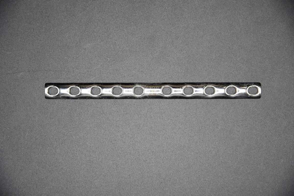 Used Synthes 241.40 One Third Tubular Plate with Collar 10 Holes/121mm