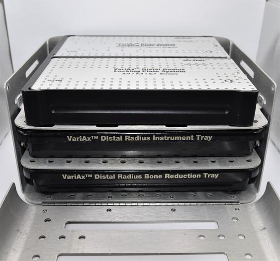 Used Stryker VariAx Distal Radius Locking Plate System Tray Instruments Ref 29-13012