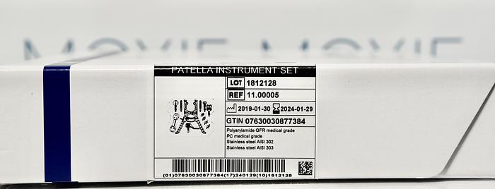 MEDACTA PATELLA INSTRUMENT SET, GAAK EFFICIENCY SINGLE USE INSTRUMENTS IN KNEE REPLACEMENT, new,