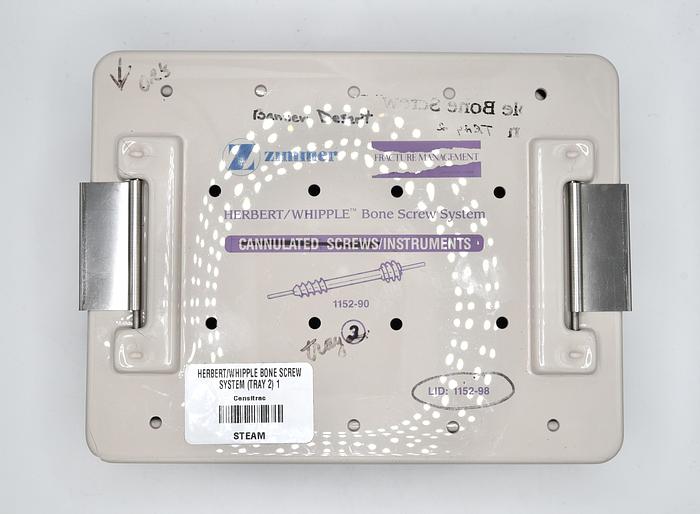 Used Zimmer 1152-90 Herbert/Whipple Cannulated bone Instrument system
