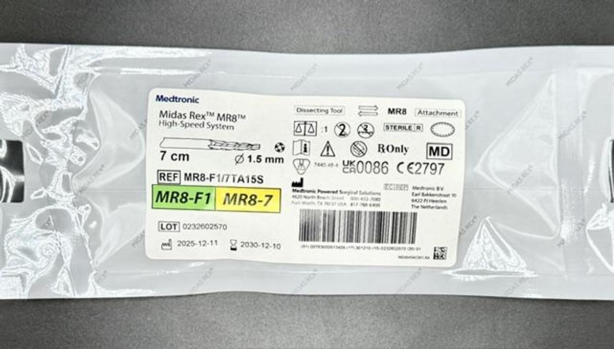 MEDTRONIC POWERED SURGICAL SOLUTIONS MR8-F1/7TA15S Orthopaedic Bur