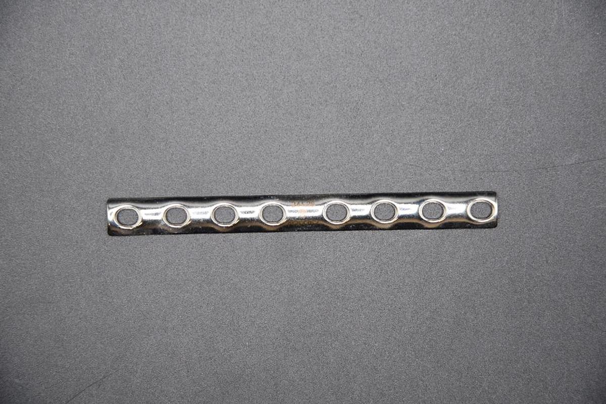 Used Synthes 241.38 One-Third Tubular Plate w/ Collar 8 Holes/97mm