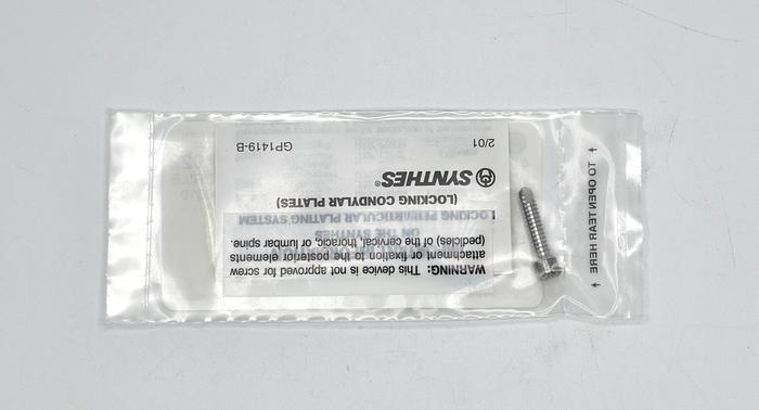 SYNTHES 02.204.022 4.0MM LOCKING SCREW SLF-TPNG WITH T25 STARDRIVE RECESS 22MM