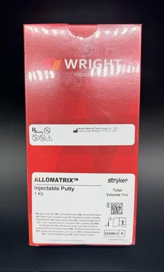 Wright Medical ALLOMATRIX 86000100 Injectable Putty Bone Void Filler