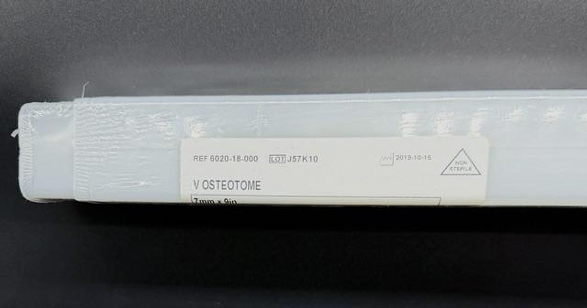 DEPUY (IRELAND) 6020-18-000 V Osteotome 7mm x 9in