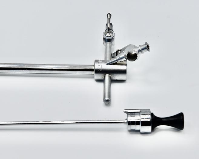 Used Circon ACMI G129 22Fr Urethrotome Surgical Sheath & G129 Obturator