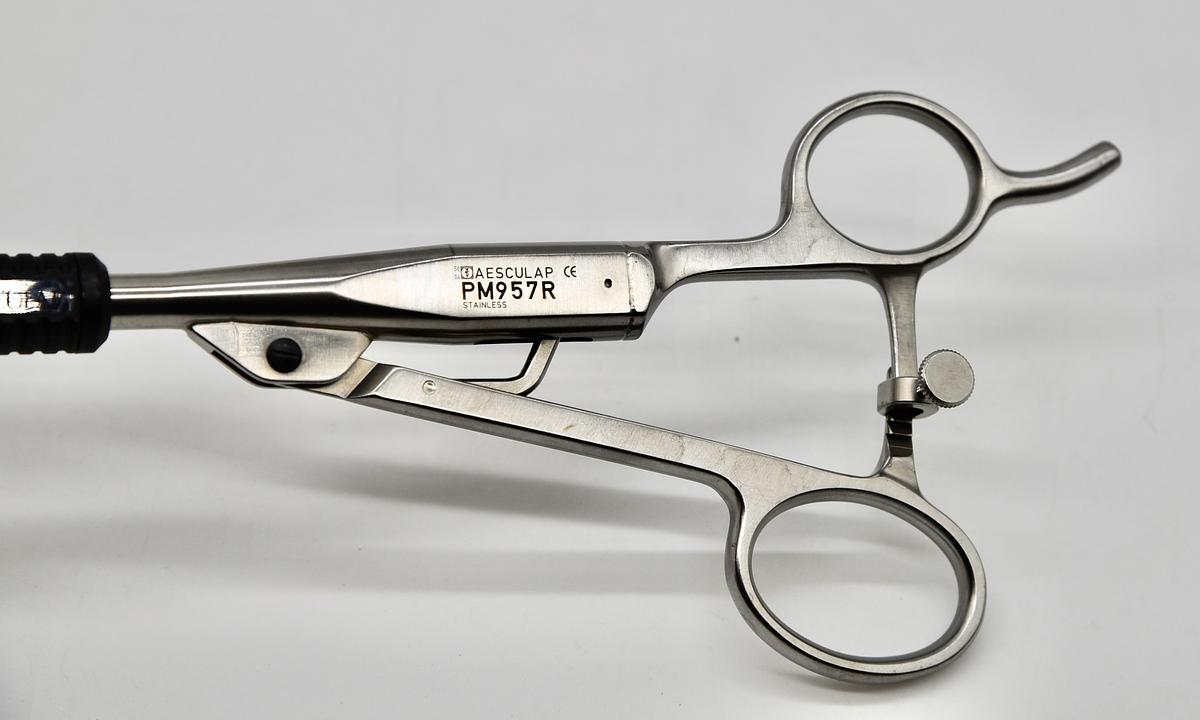 Used Aesculap PM957R Metal Axial ratchet handle Laparoscopic Thoracic & PM973R