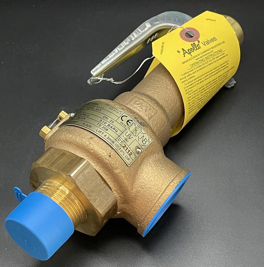 Apollo 19-EFEL-45S Safety Relief Valve 1-inch Bronze 45 PSI
