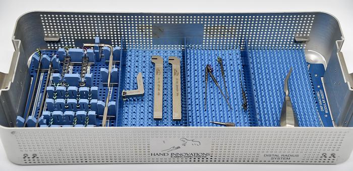 Used Biomet Orthopedic Hand Innovations Distal Radius System Set