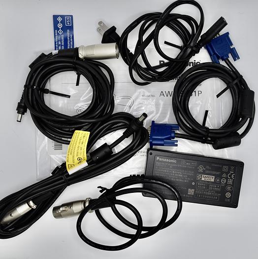 Panasonic AW-PS551P Power Supply for Pt and Cameras AW-PS551P AC Power Adapter, Power Cord, VEEB0115A DC Cable with 5.5mm Plug (9.9'), VEEB0116A DC Cable with 6.5mm Plug (9.9'