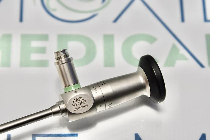 Used Karl Storz 10320AA, 5.5 mm 0º HOPKINS II Autoclavable Bronchoscope, 50 cm, Green